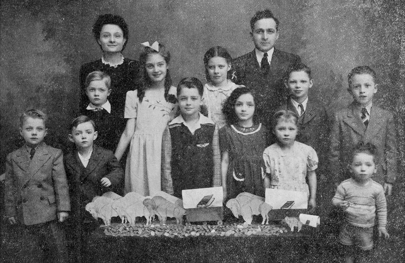 Dominic and Helen Defino, with children