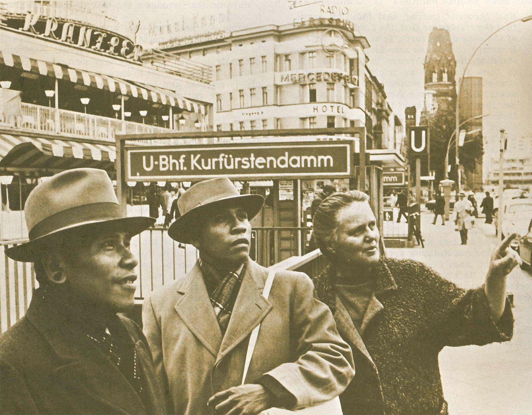 Kimo and Komi with Rachel Saint in Berlin