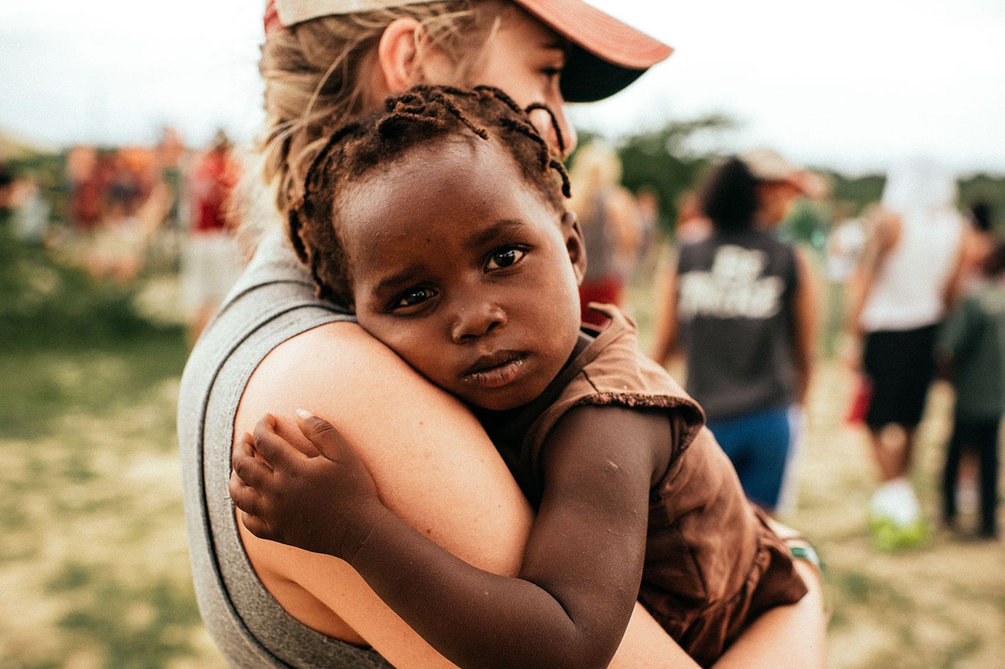 missionary with child