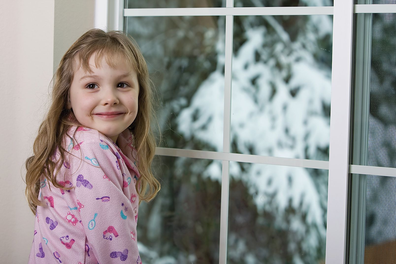 girl at window